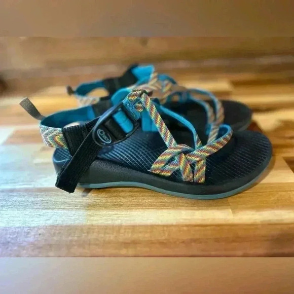 Chaco Other - Chaco multicolor strap hiking outdoor sandals girls size 3 GUC Gorpcore